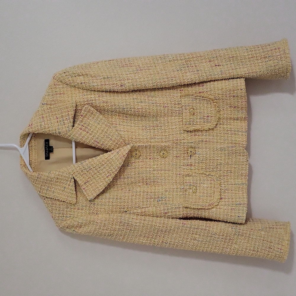 Talbots Cream Tweed Jacket & Skirt Set - Picture 6 of 13